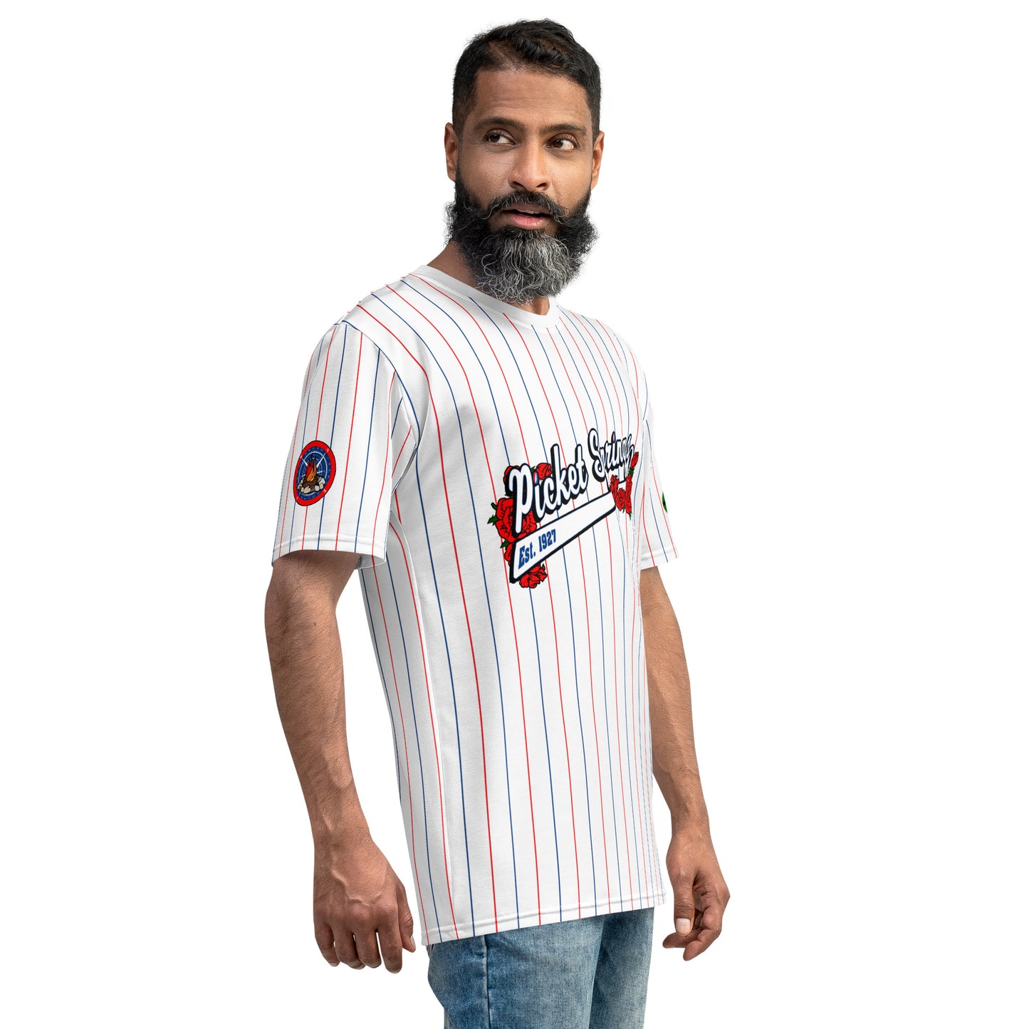 All over print "Picket Springs" Jersey T-shirt
