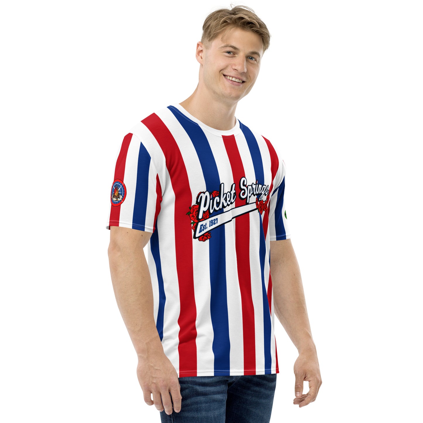All over print "Picket Springs" Alternative Jersey T-shirt