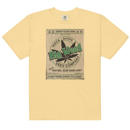 "Big Weed" garment-dyed heavyweight t-shirt